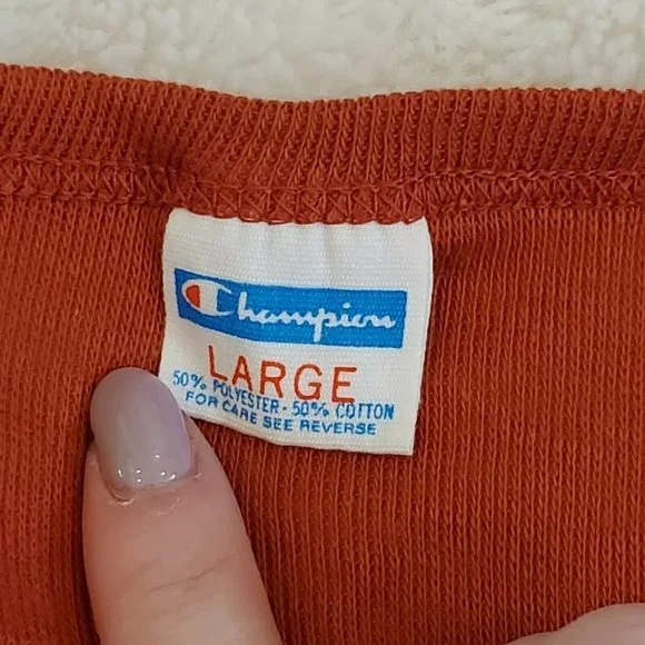 Vintage‎ 70s Champion Blackburn College Shirt Fitted Sz M Bicycle Penny Farthing - Picture 7 of 9